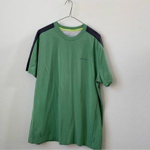 Green Mens V-Neck Eddie Bauer T-Shirt